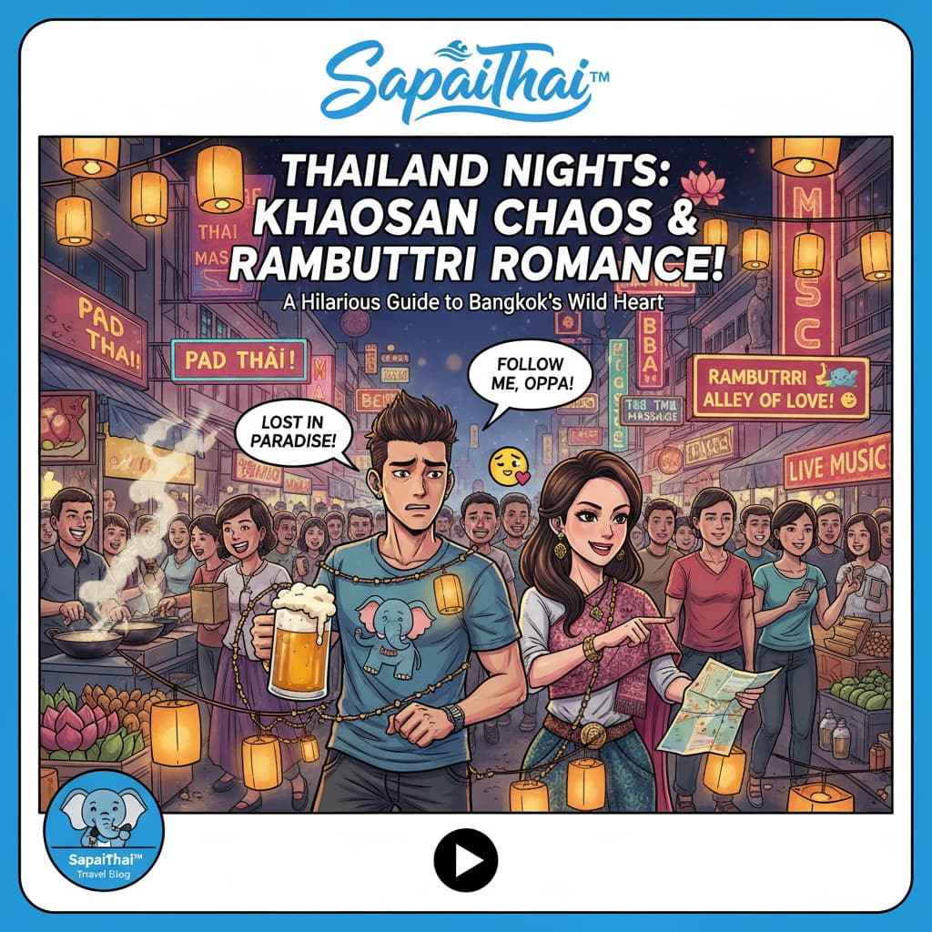 Bangkok Khaosan Road Nightlife Crowd